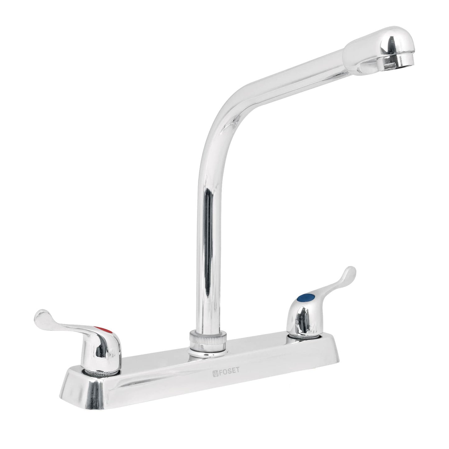 Mezcladora fregadero, manerales palanca, cuello cobra, Basic