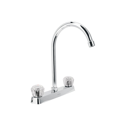 Mezcladora para fregadero, acrílico, cuello curvo, Basic