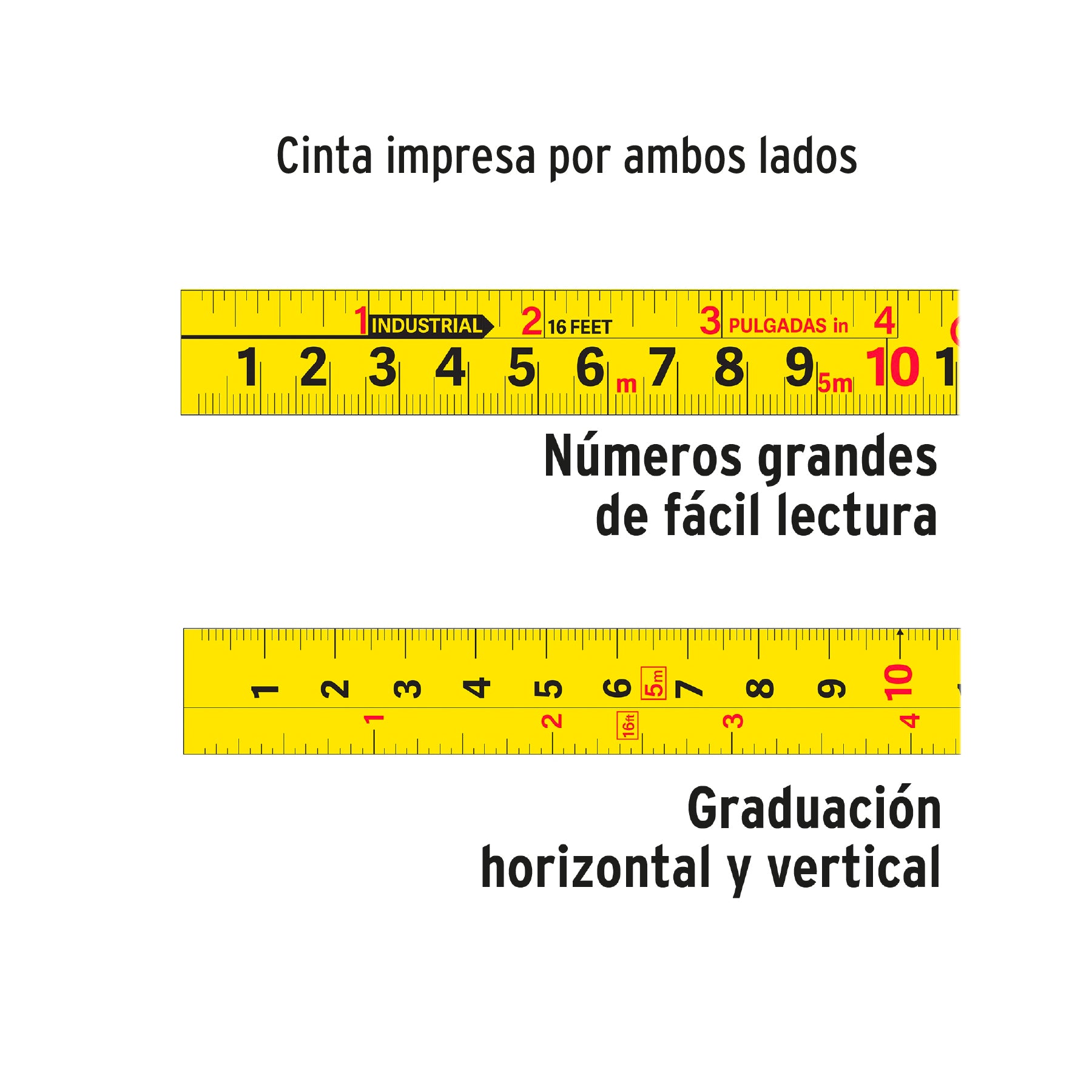 Flexómetro Auto Lock, 8 m, cinta 25 mm