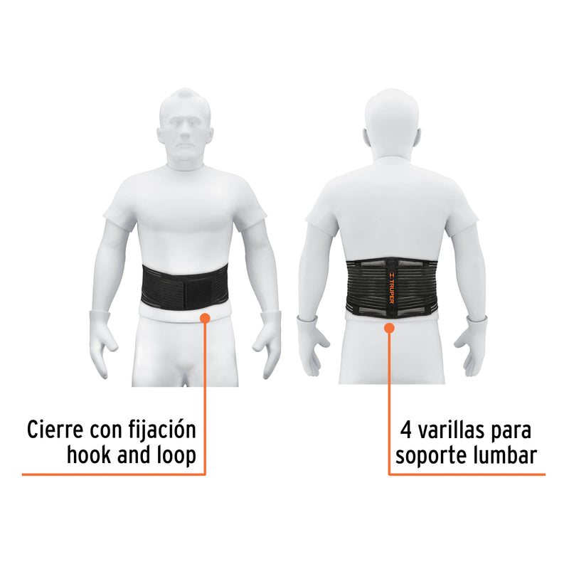 Faja con cinturón de malla, talla grande