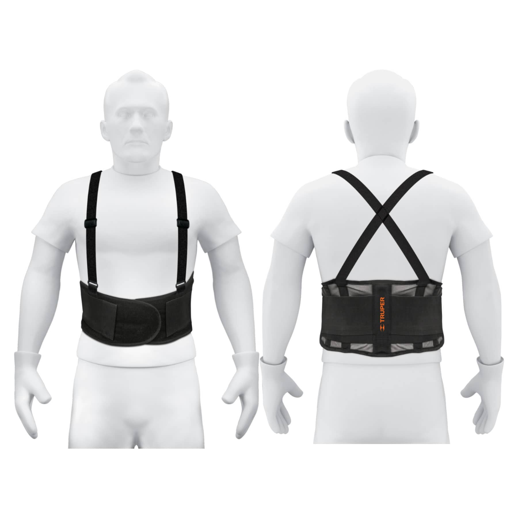 Faja ventilada con tirantes, talla grande