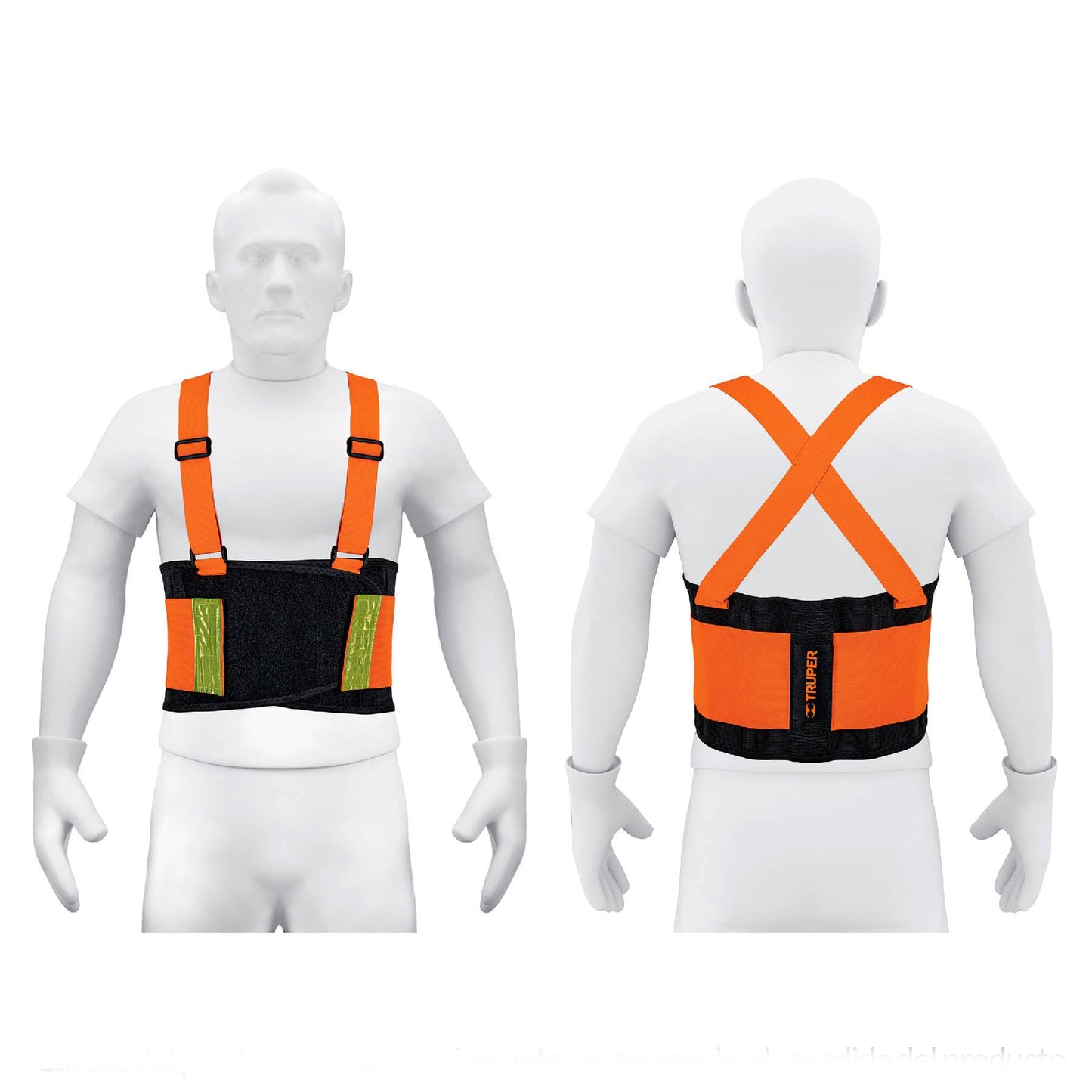 Faja alta visibilidad, naranja, M