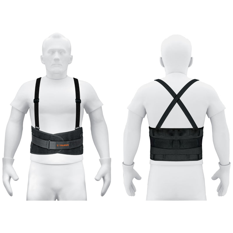 Faja con tirantes y tercer cinturón,ajustables,talla mediana