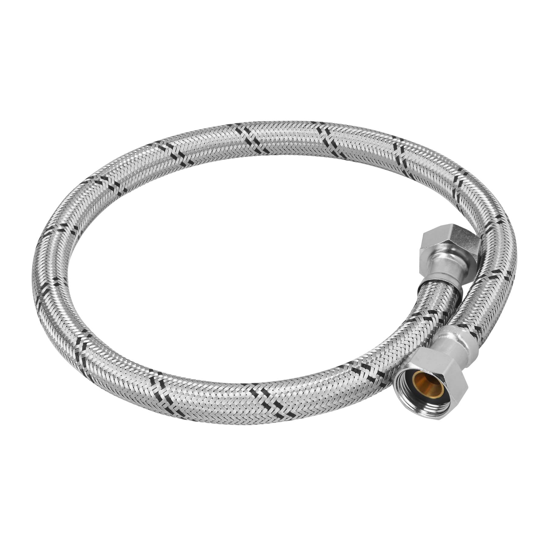 Manguera hule,1/2x3/4", 40cm, acero, usos generales