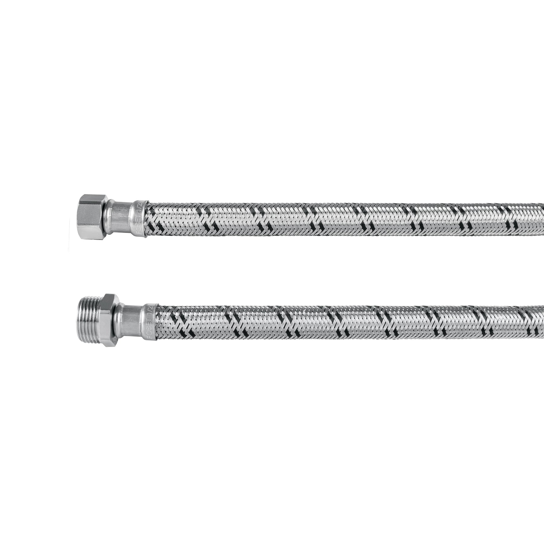 Manguera para boiler, acero inox. 1/2'H x 3/4'M, 60 cm