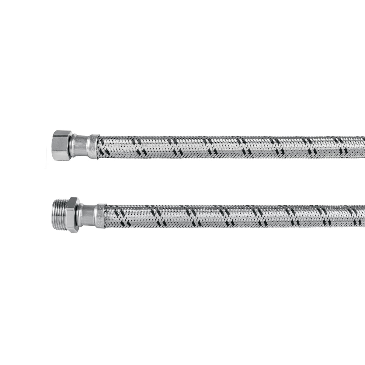 Manguera para boiler, acero inox. 1/2'H x 3/4'M, 60 cm
