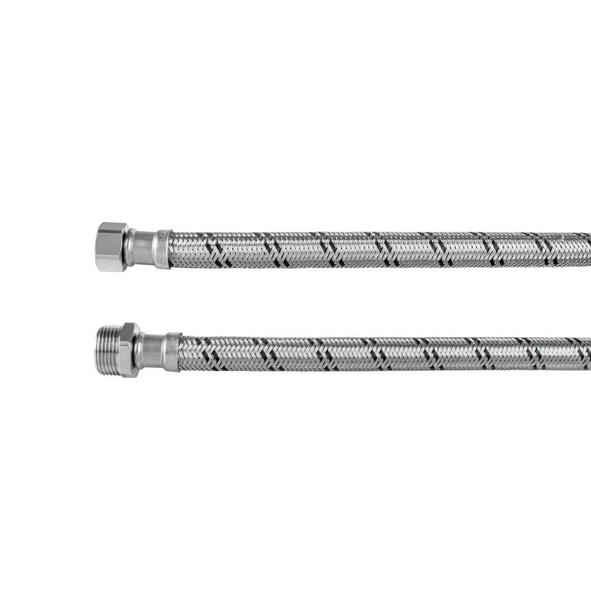 Manguera para boiler, acero inox. 1/2'H x 3/4'M, 80 cm