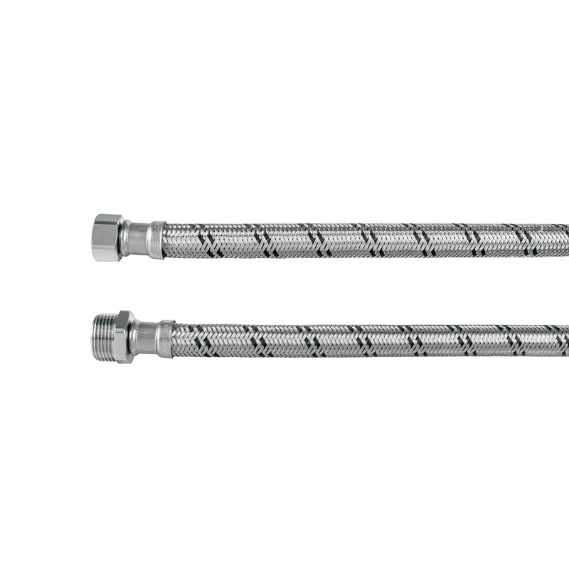 Manguera para boiler, acero inox. 1/2'H x 3/4'M, 80 cm
