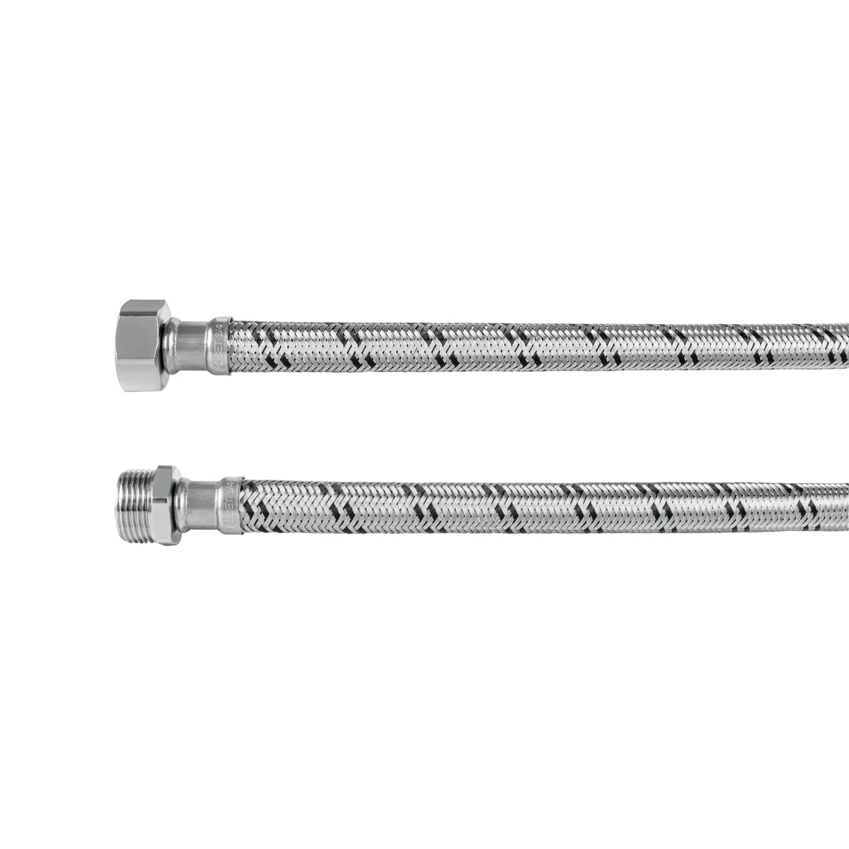 Manguera para boiler, acero inox. 3/4'H x 3/4'M, 60 cm