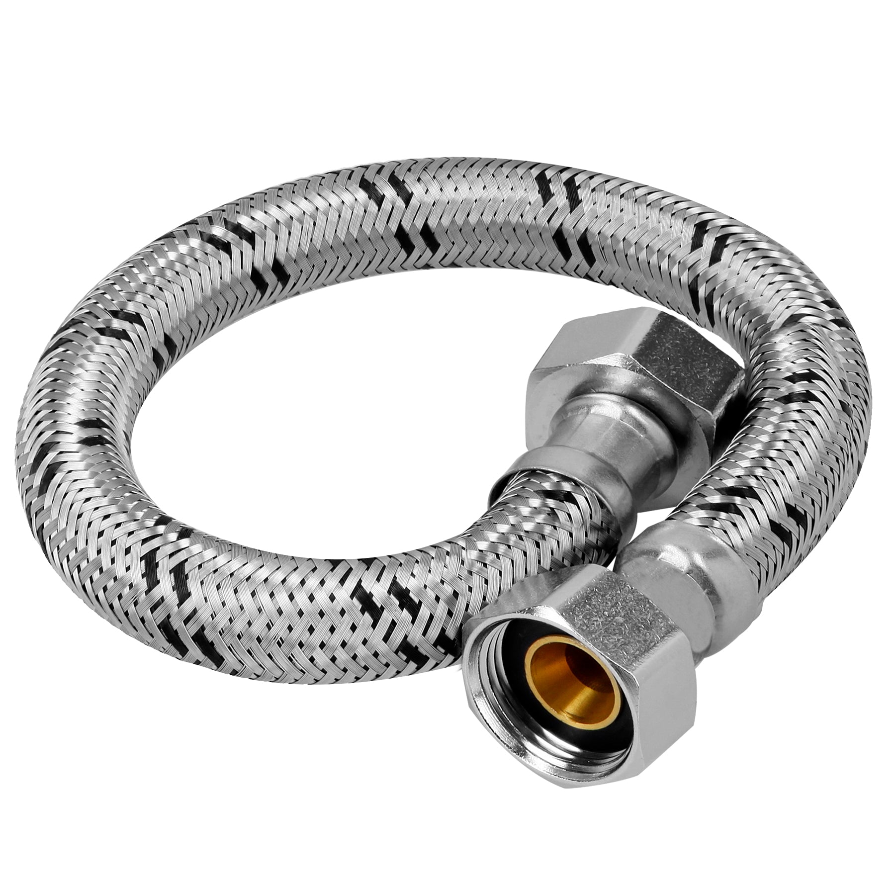 Manguera de hule, 3/4", 80 cm, acero, usos generales