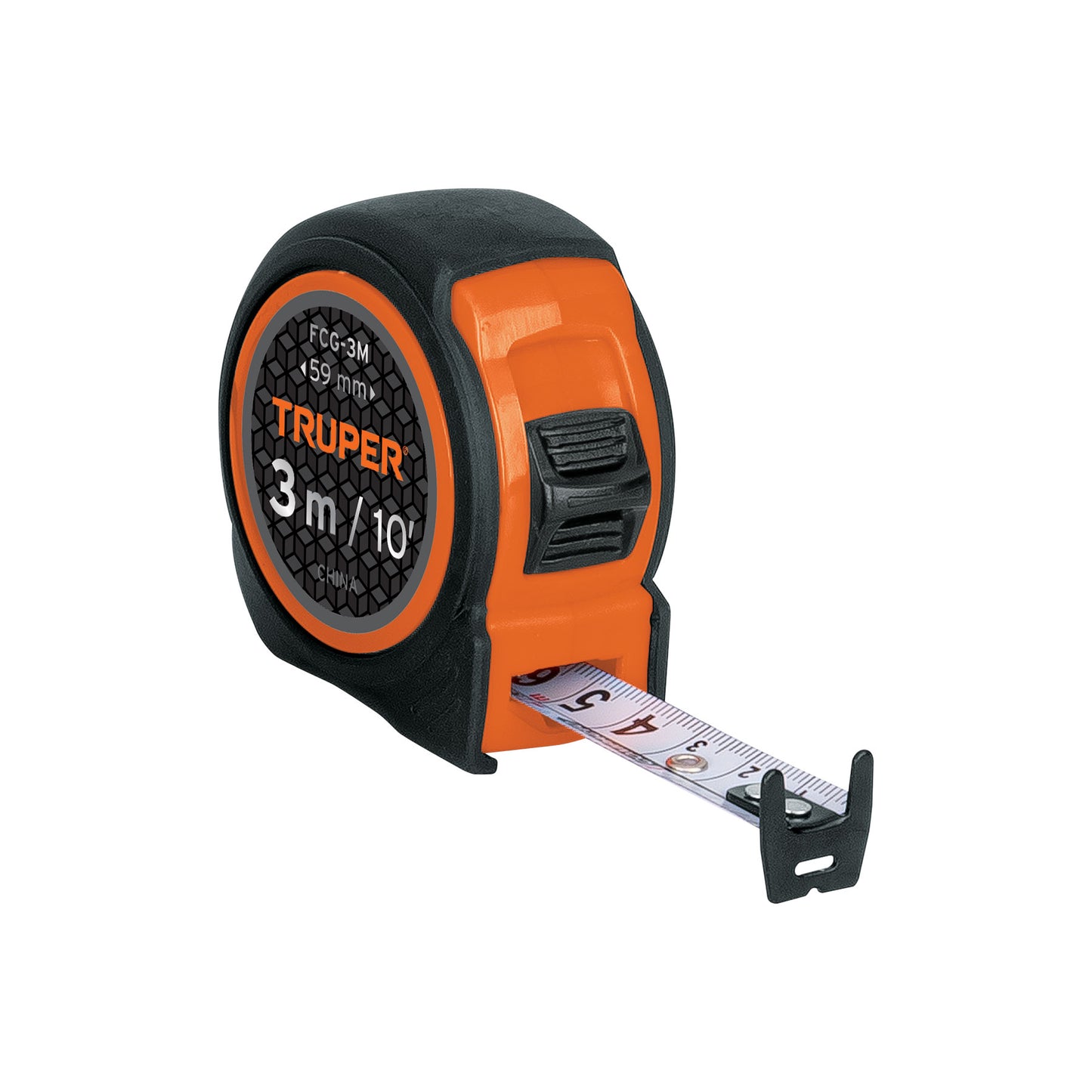 Flexómetro compacto con grip, 3 m, cinta 16 mm