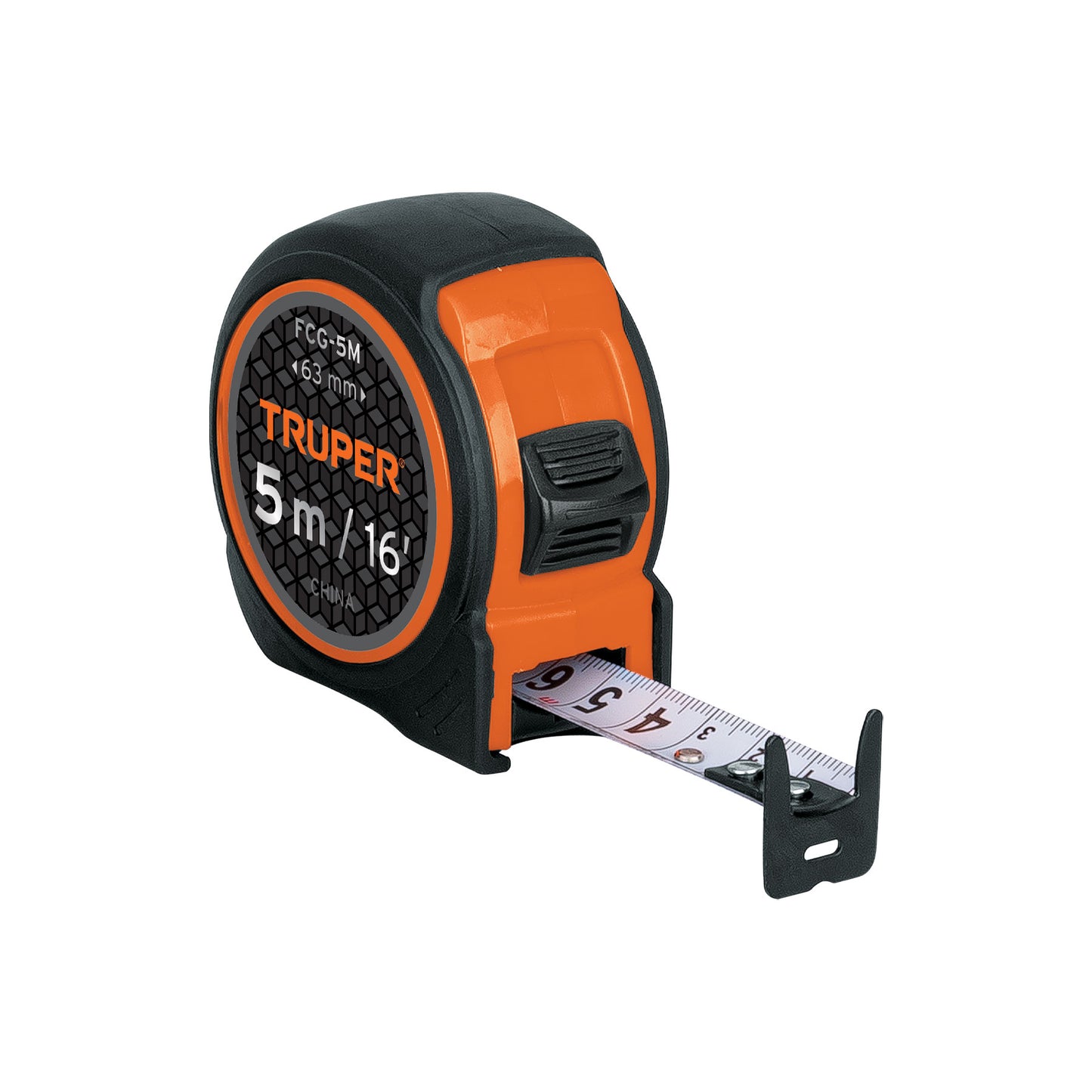 Flexómetro compacto con grip, 5 m, cinta 19 mm