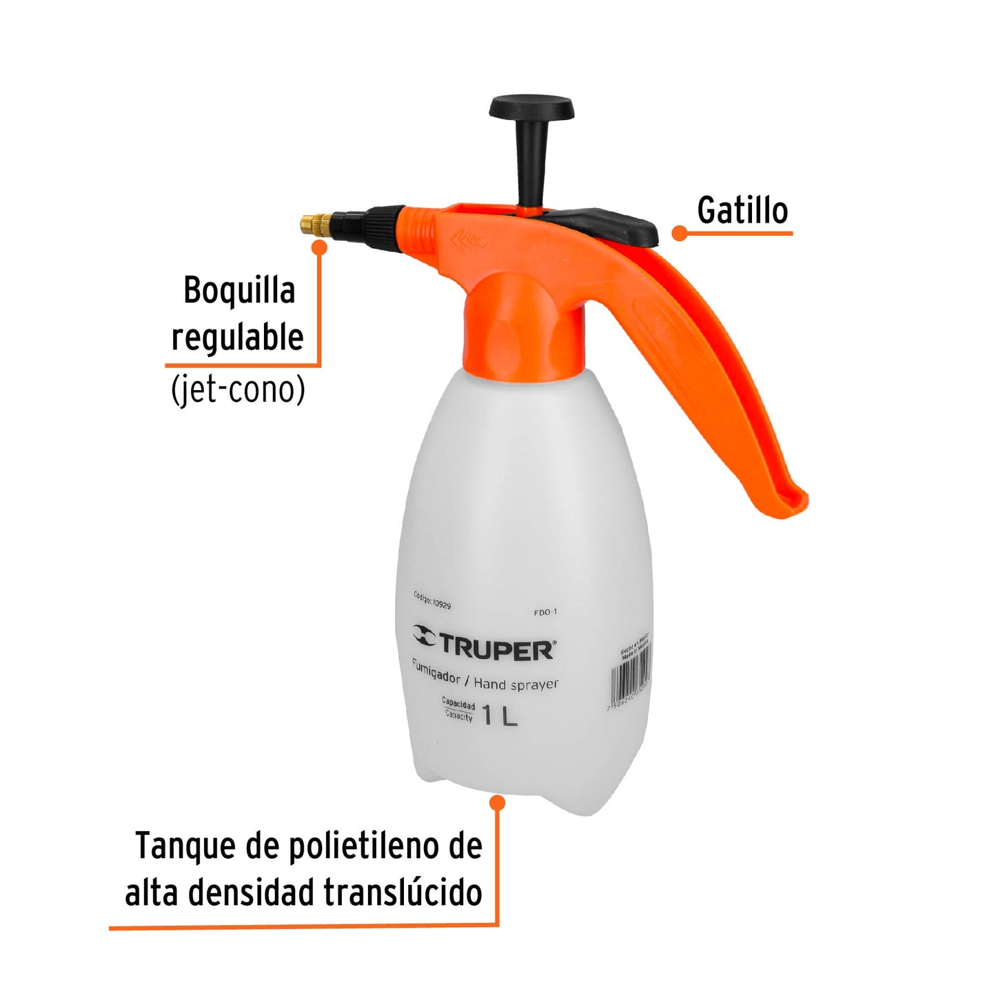 Fumigador doméstico, 1 litro