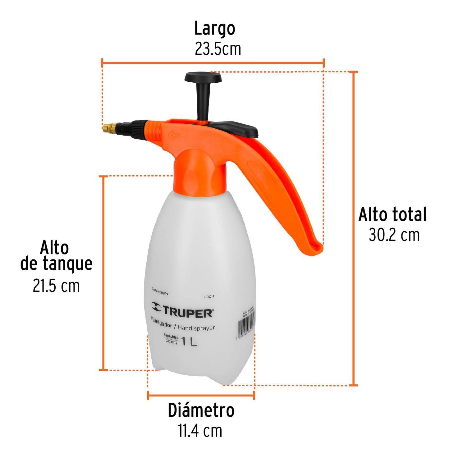 Fumigador doméstico, 1 litro