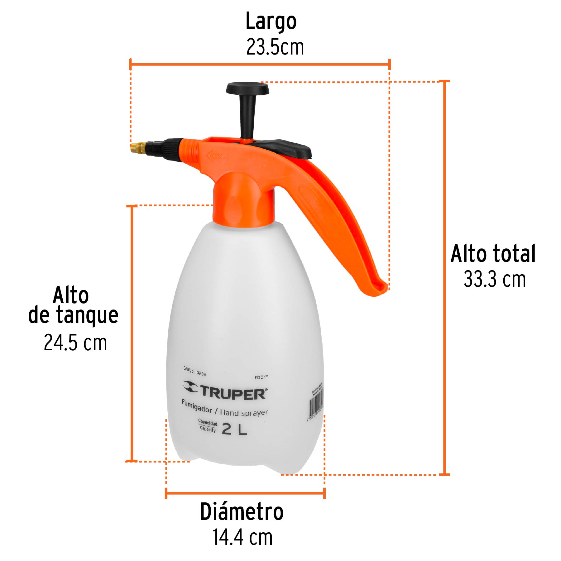 Fumigador doméstico, 2 lts