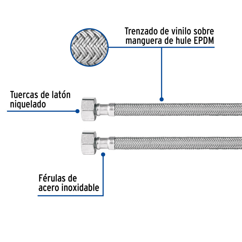 Manguera de hule, 55 cm, vinilo, usos generales