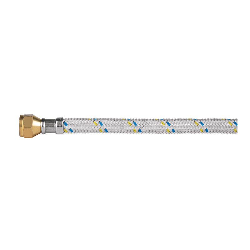 Manguera de hule, 100 cm, revestida aluminio, usos generales