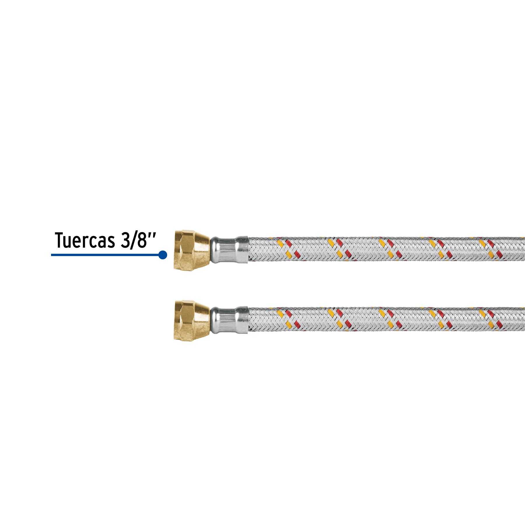 Manguera para gas, aluminio, 3/8" X 300 cm, Foset Basic