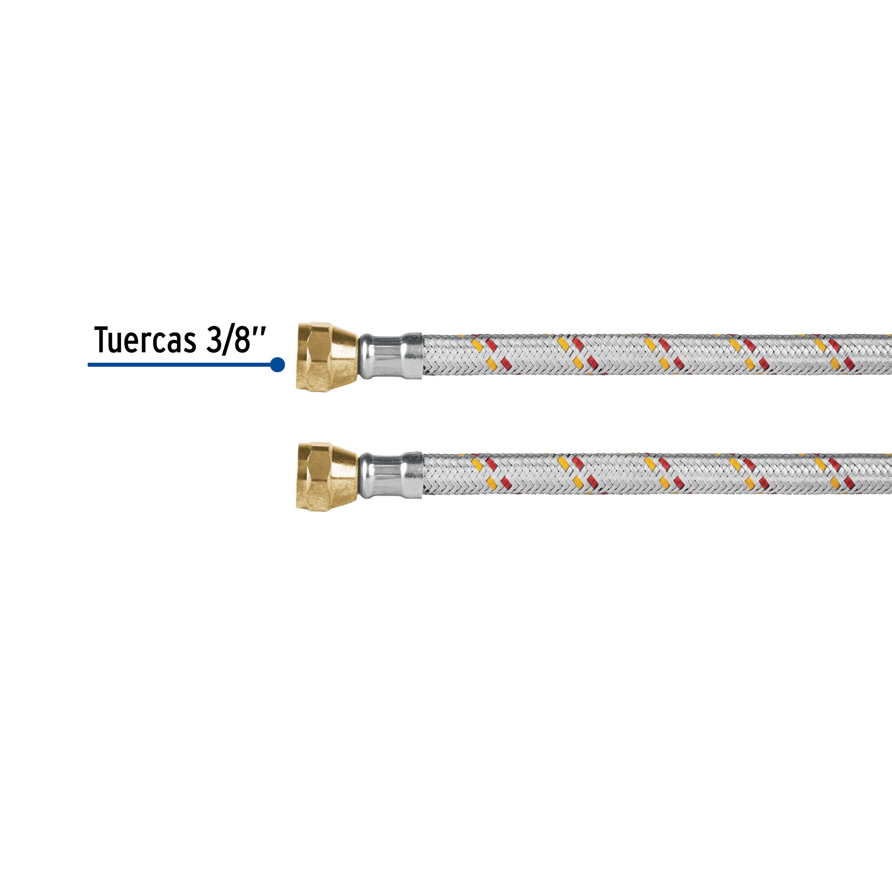 Manguera para gas, aluminio, 3/8" X 500 cm, Foset Basic
