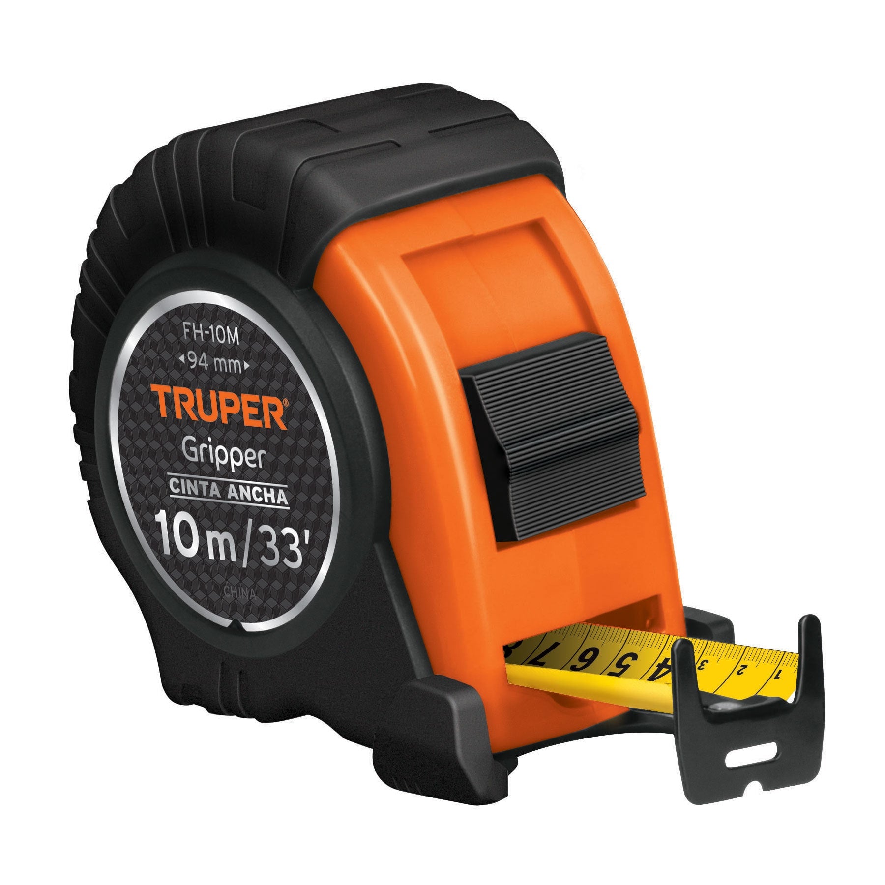 Flexómetro Gripper, contra impacto, 10 m, cinta 32 mm