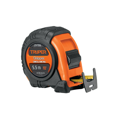 Flexómetro Gripper, contra impacto, 5.5 m, cinta 25 mm