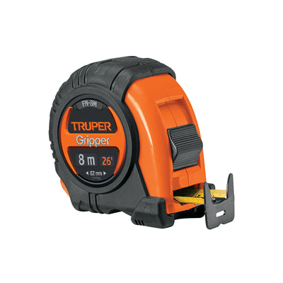 Flexómetro Gripper, contra impacto, 8 m, cinta 25 mm