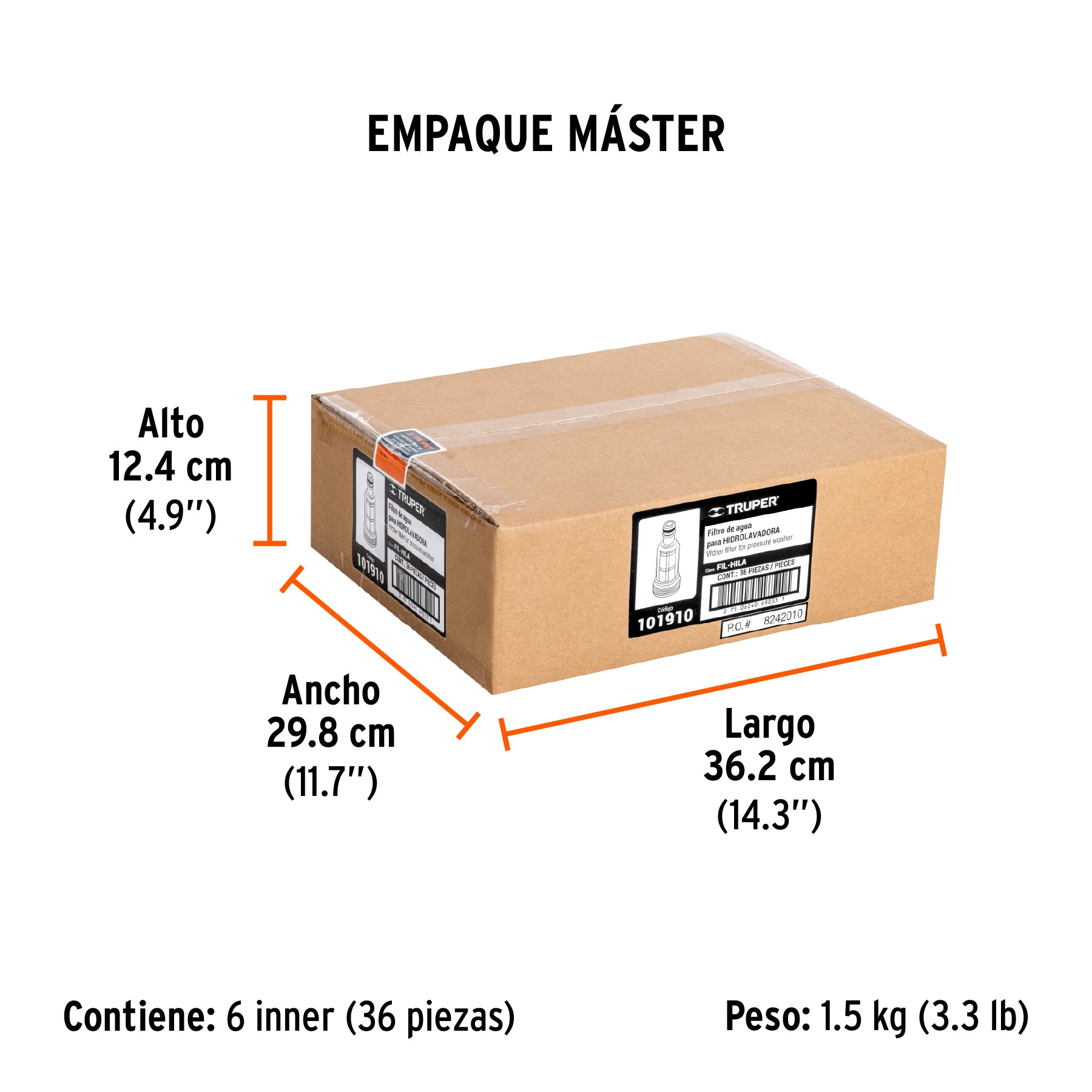 Filtro de agua para HILA-1500/HILA-1800, Truper