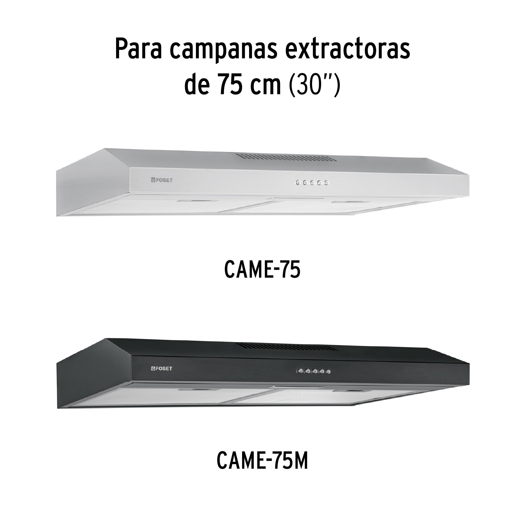 Juego de 2 filtros de aluminio para campana CAME-75