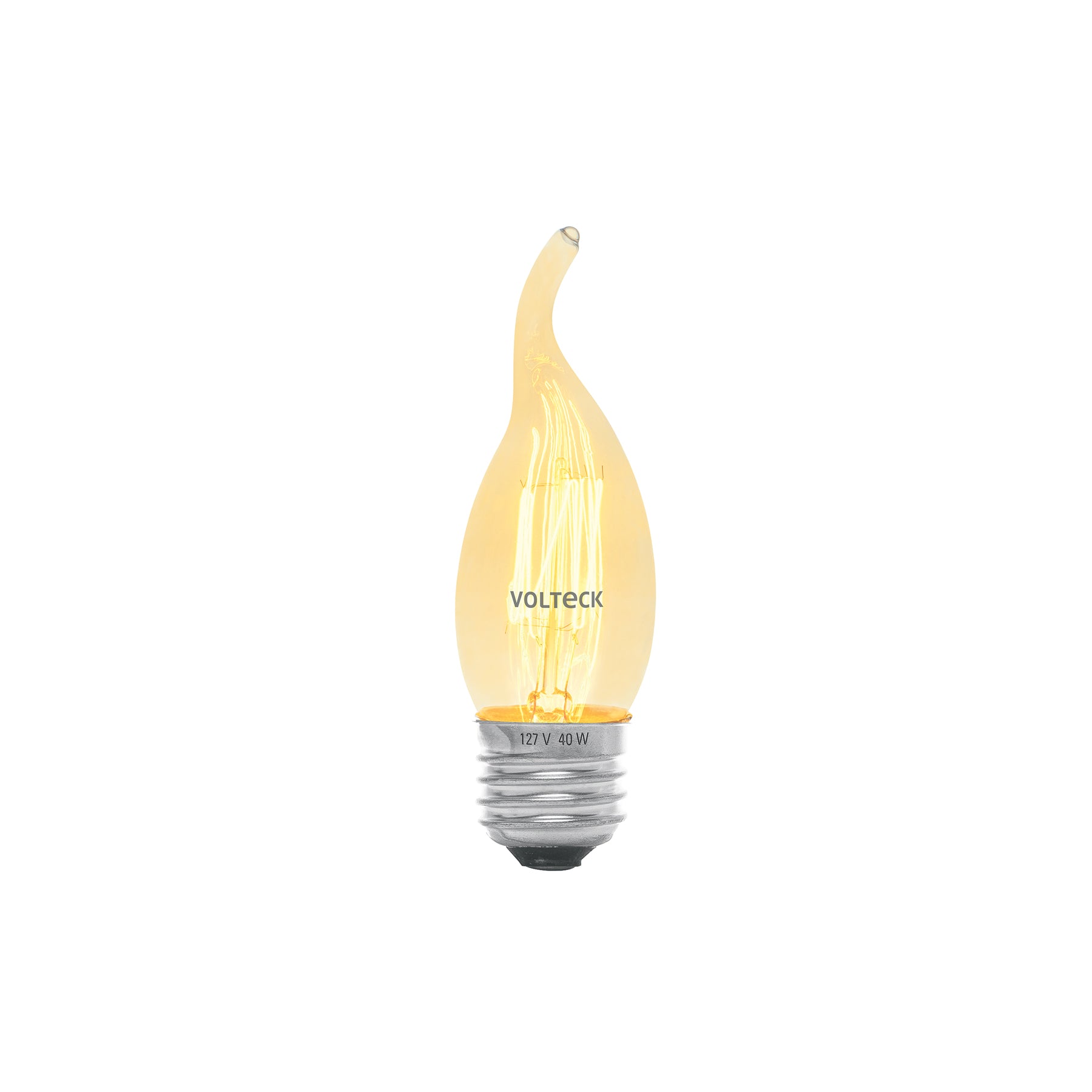Lámpara incandescente vintage, 40W, flama