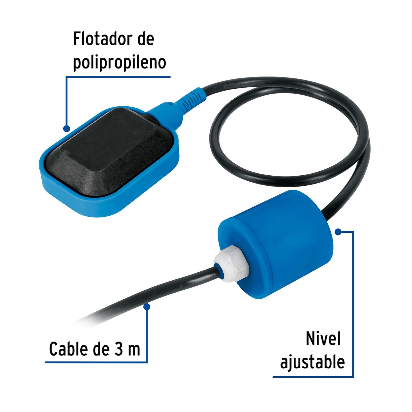 Flotador eléctrico para tinaco, 3m