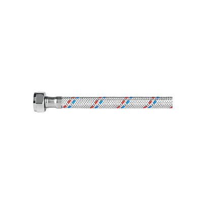 Manguera flexible para lavabo, 40 cm, aluminio, Foset basic