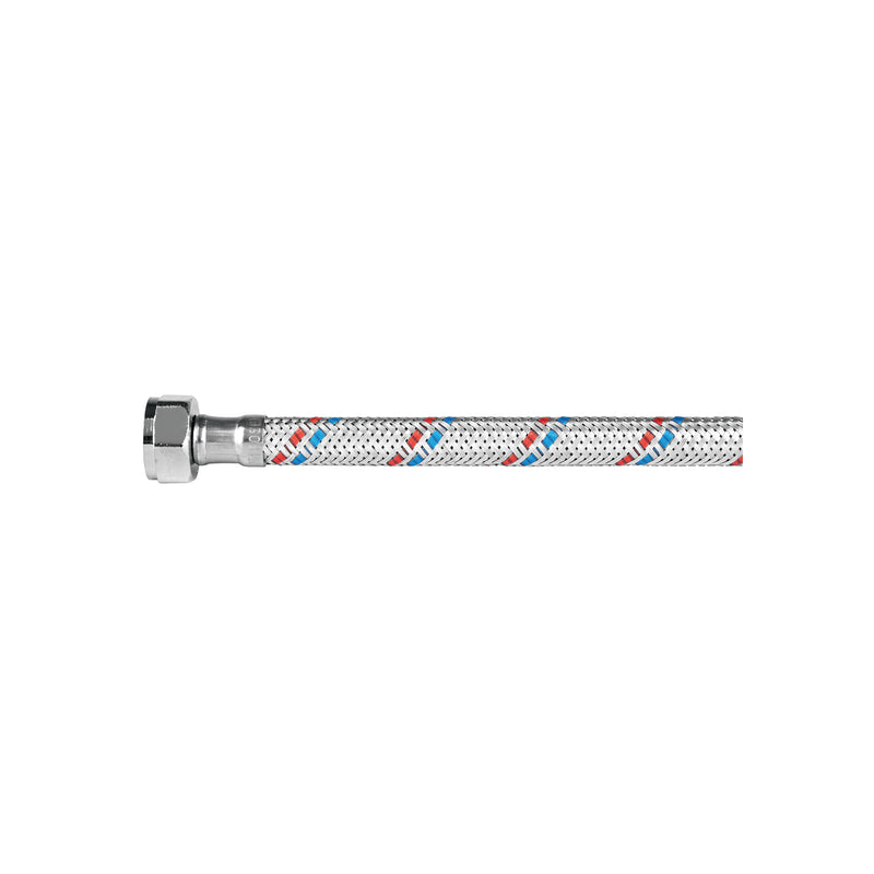 Manguera flexible para lavabo, 40 cm, aluminio, Foset basic