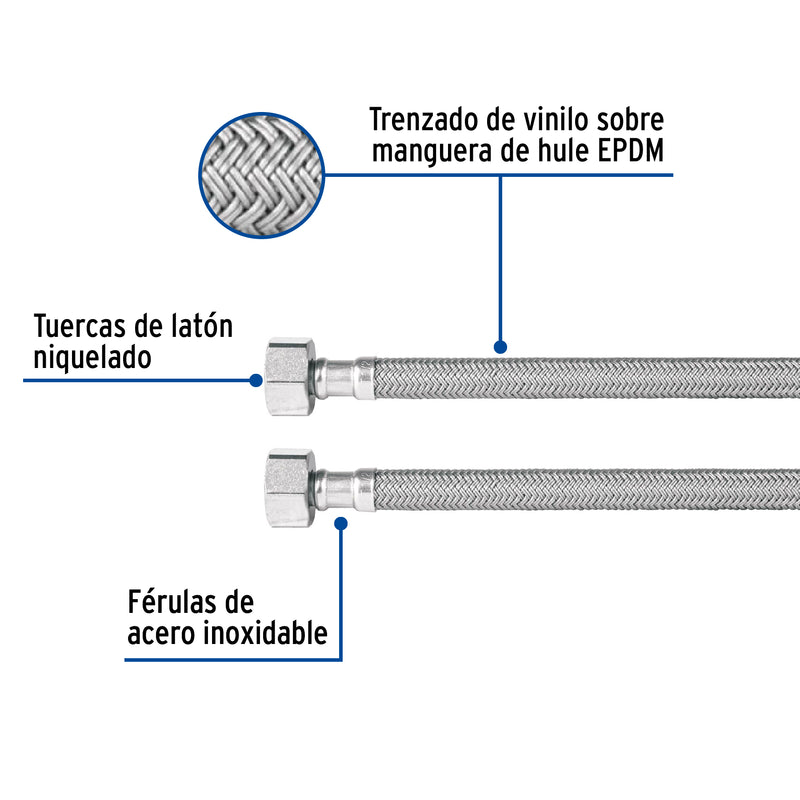 Manguera de hule, 40 cm, vinilo, usos generales