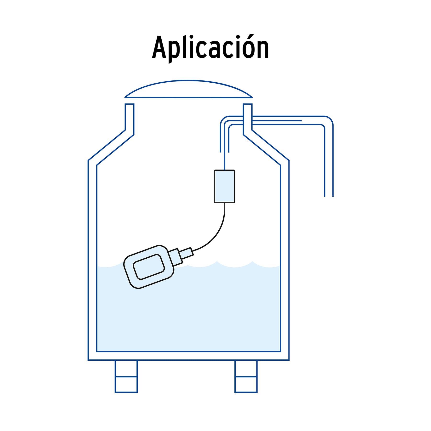 Flotador eléctrico con cable de 10 m, Foset
