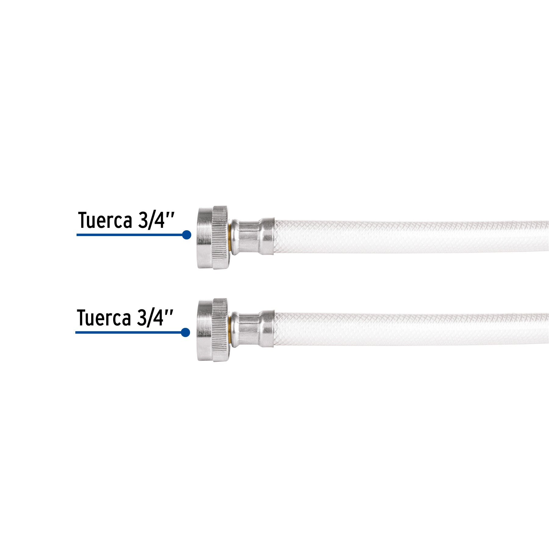 Manguera para lavadora, vinilo, 3/4' x 3/4', 1.8 m, Foset