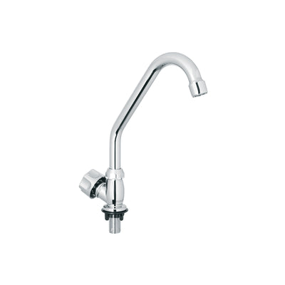 Llave individual para fregadero, ABS, cuello corto, Basic
