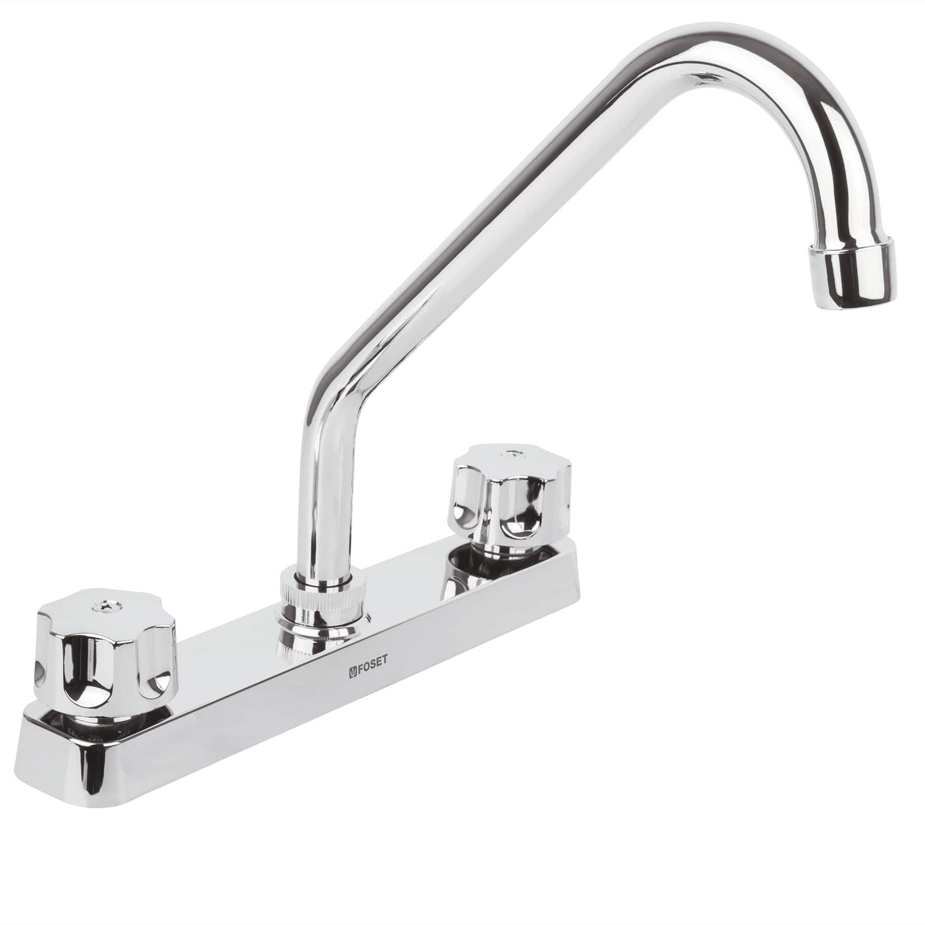 Mezcladora plástica fregadero, cuello y manerales estándar