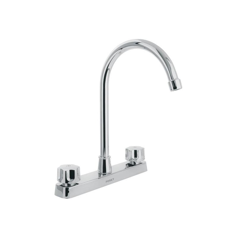 Mezcladora de ABS p/fregadero, cuello alto, estándar,Basic