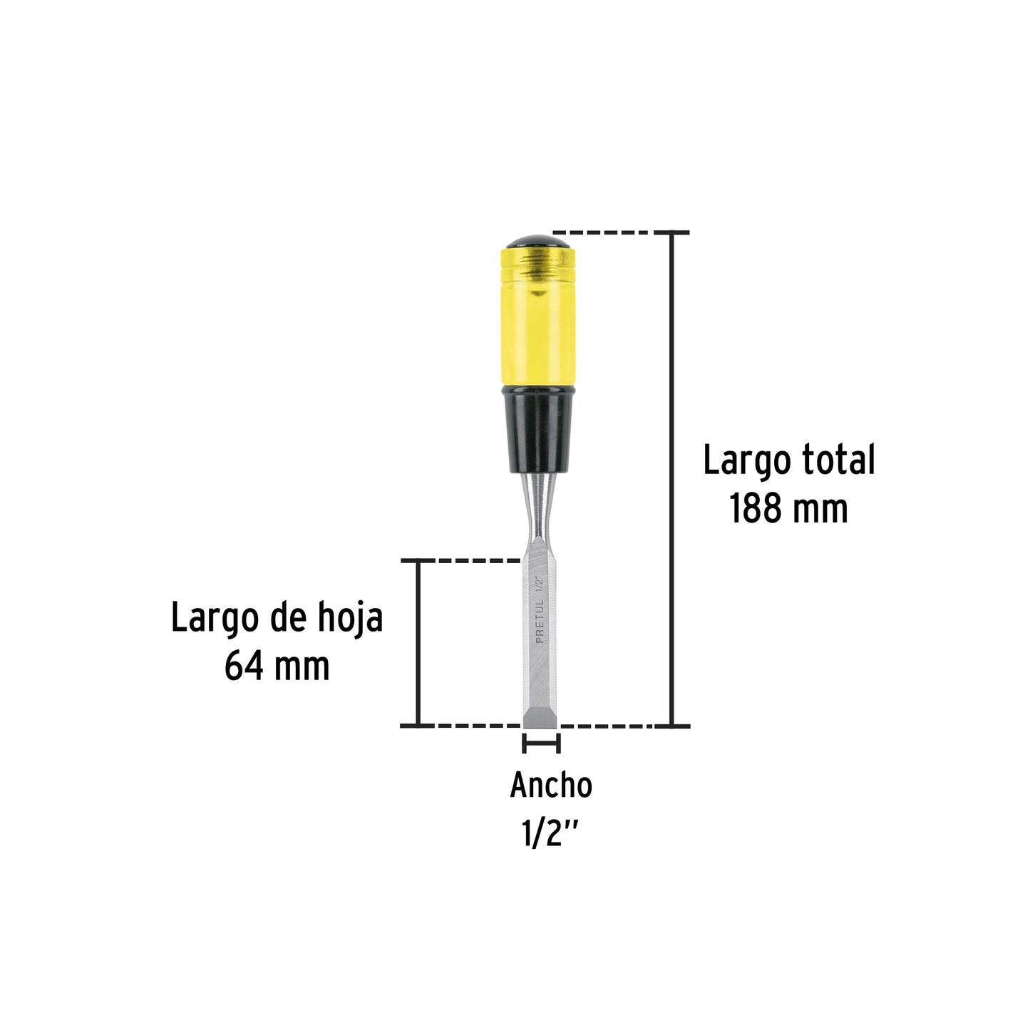 Formón 1/2", pretul