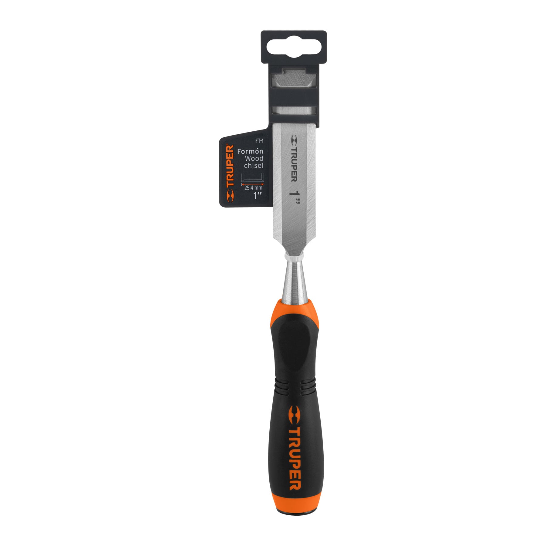 Formón, mango comfort grip, 1"