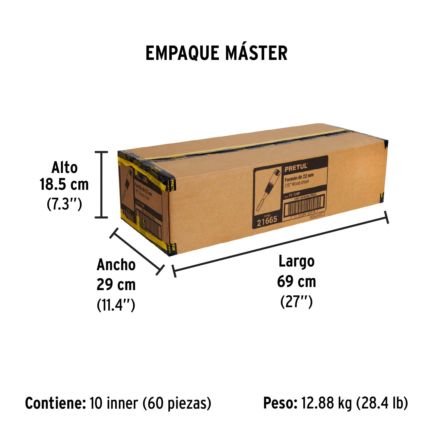 Formón 7/8", pretul