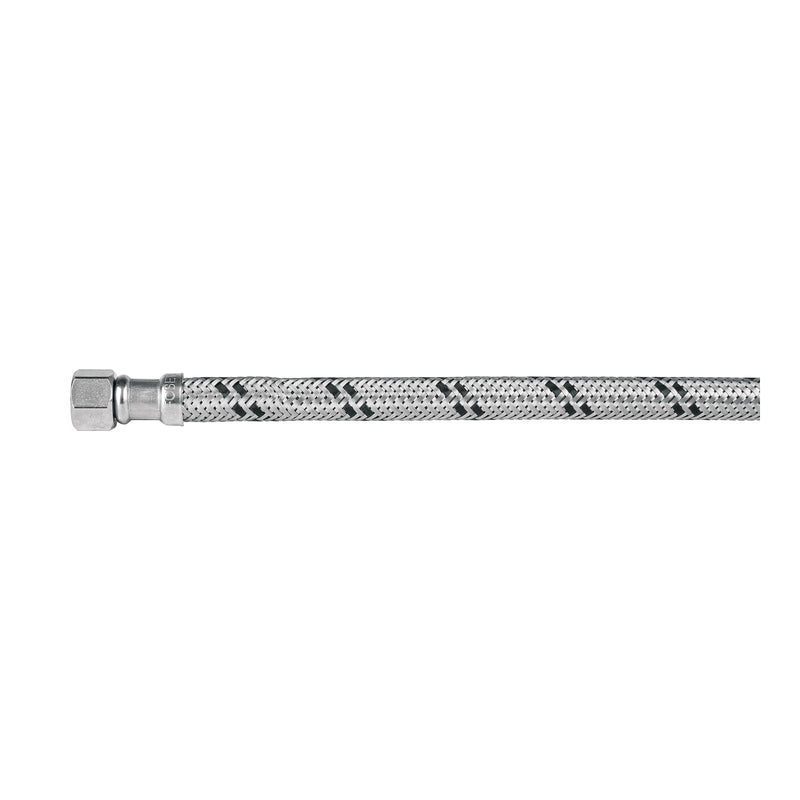 Manguera 'T' lavabo/fregadero,acero inox,3/8'x1/2'x1/2',55cm