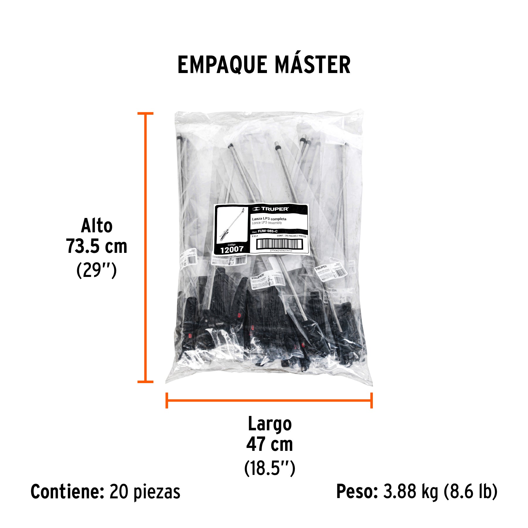 Lanza LP-3 para fumigadores FUM-12,16 y 20