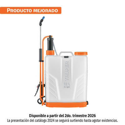 Fumigador de mochila, 12 lts