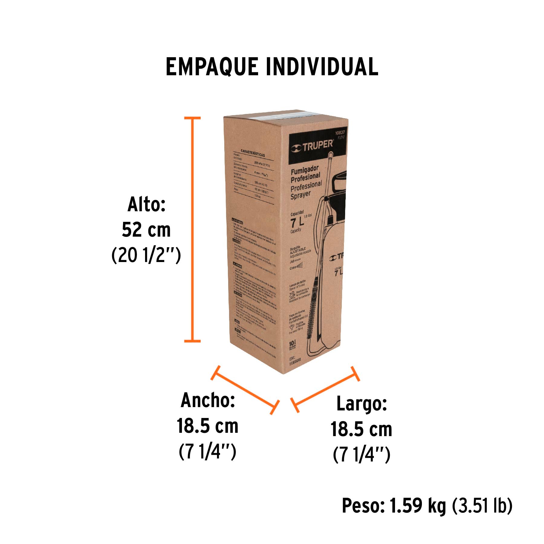 Fumigador, 7 L (1.8 gal)