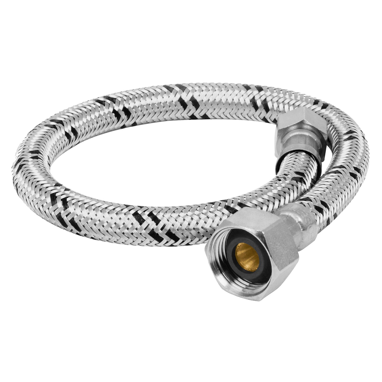 Manguera p/WC, acero inox, 3/8' x 7/8', 40 cm, Foset