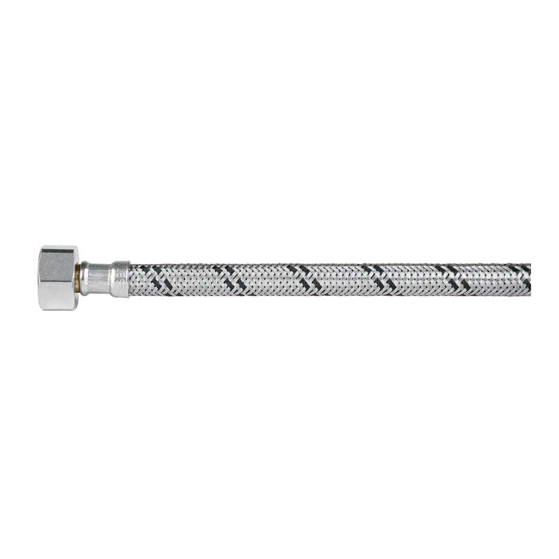 Manguera hule, 35cm,acero,conector plástico, usos generales