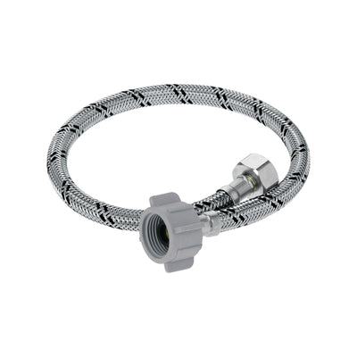 Manguera p/WC, acero inox, 1/2'x7/8', 50 cm, plástico/latón