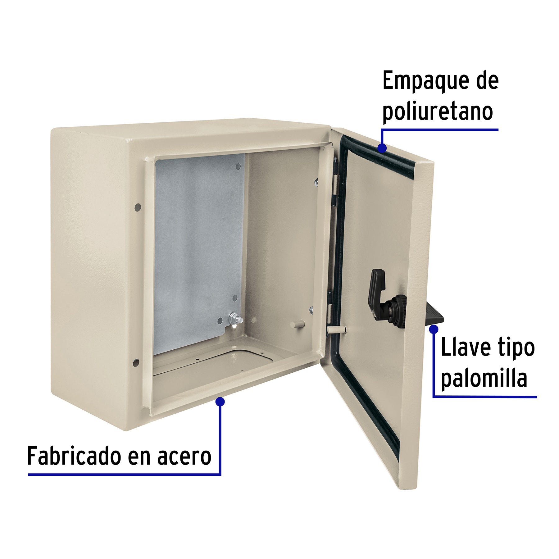 Gabinete metálico, 300 x 300 mm, Volteck