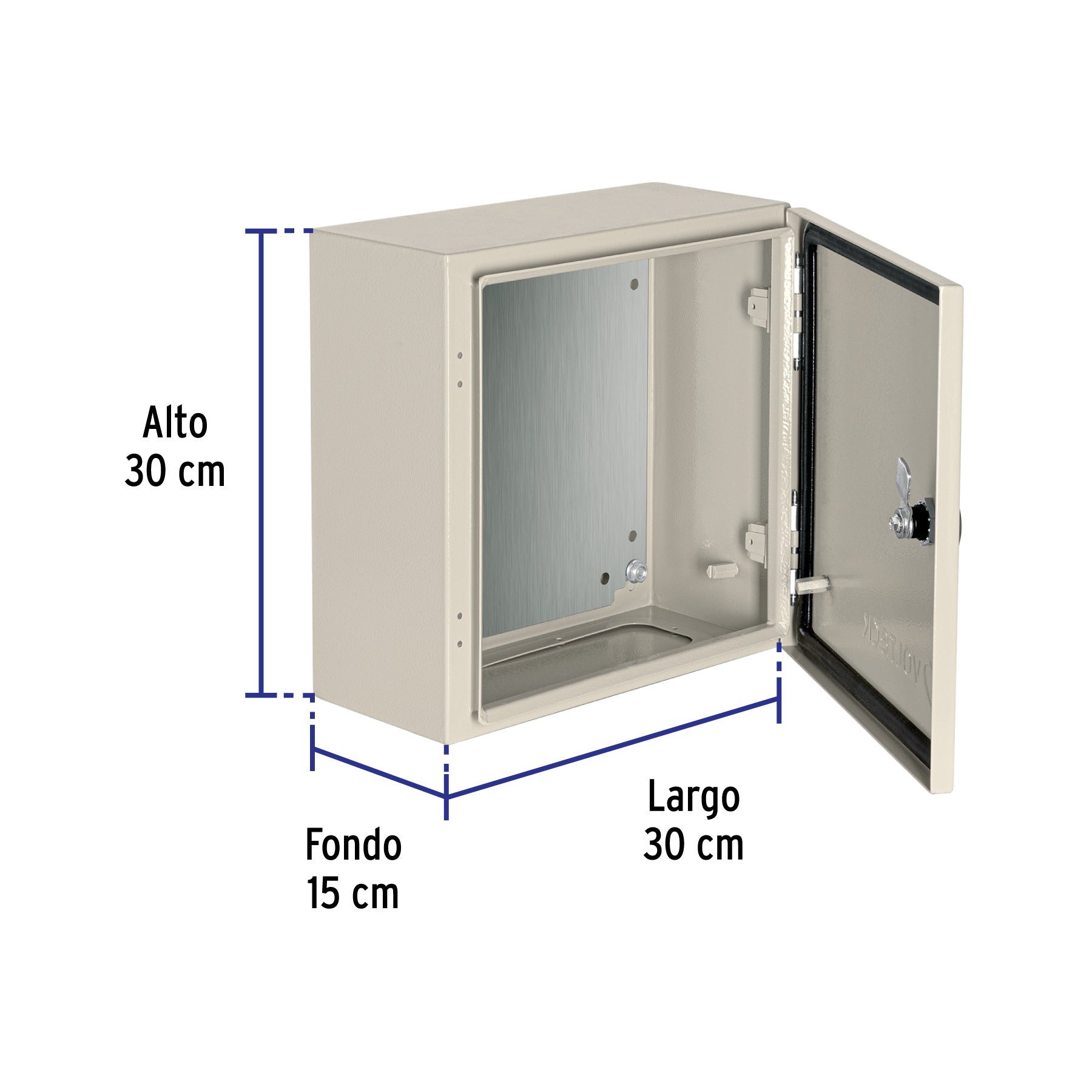Gabinete metálico, 300 x 300 mm, Volteck